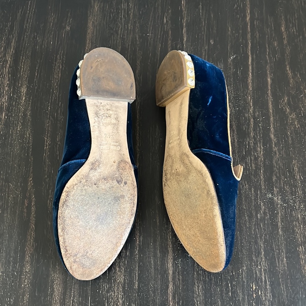 Miu Miu Ballet Flats With Crystal Embellished Heel - image 5